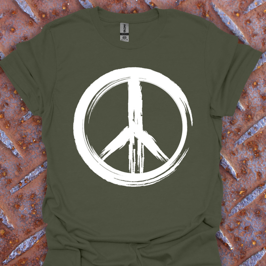 Distressed Peace Sign