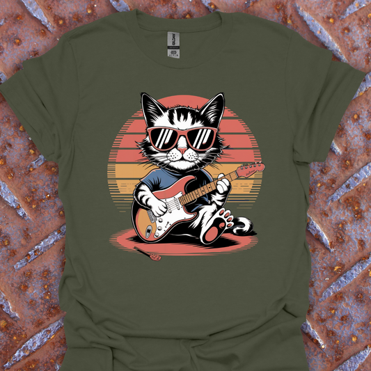 Cool Cat On Guitar