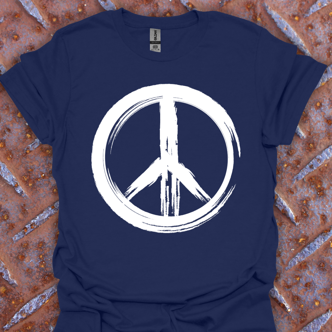 Distressed Peace Sign